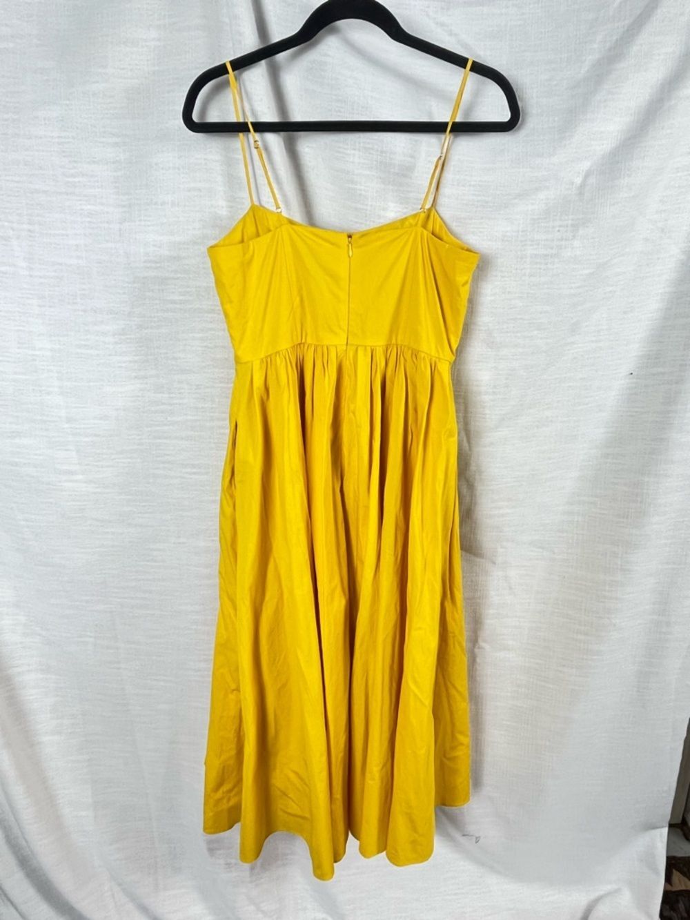 J. Crew Sunny Yellow Spaghetti Strap Sundress Size 4 - Picture 5 of 5